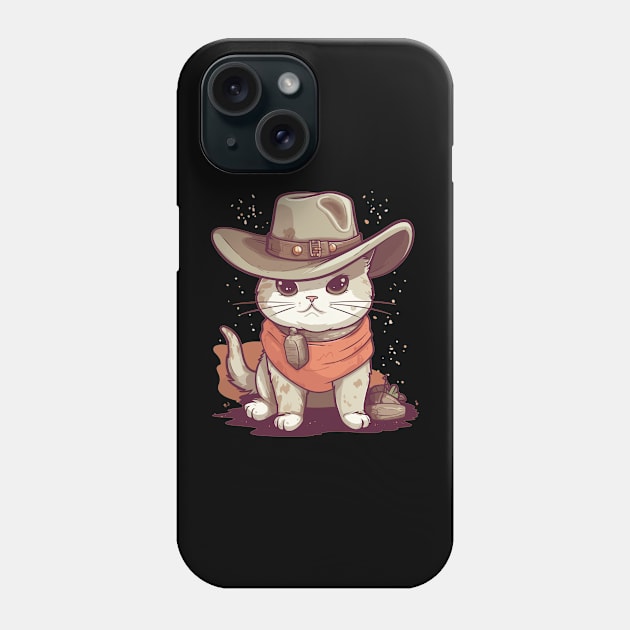 Funny Cat Cowboy Cowgirl Country Phone Case by KsuAnn