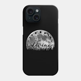 Divine, Moon Phases On Moon, Full Moon Phone Case