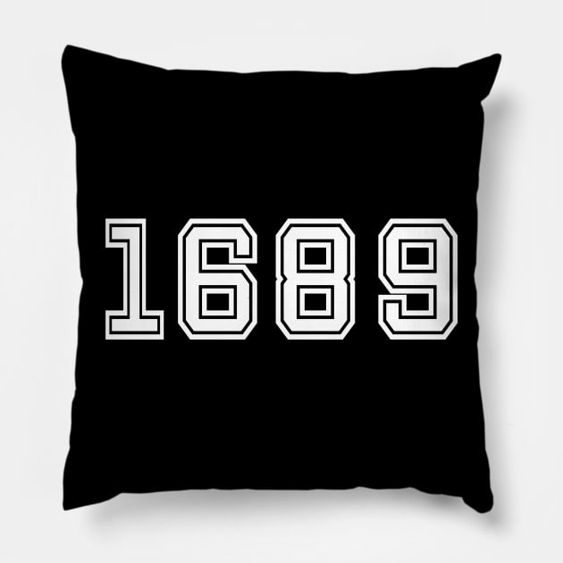 1689 Varsity Pillow by Reformed Tees