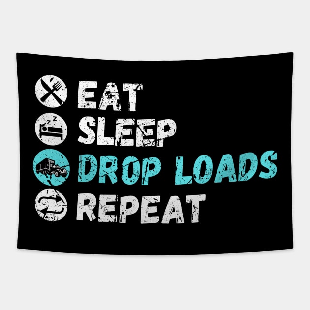 Eat Sleep Drop Loads Repeat Tapestry by maxdax