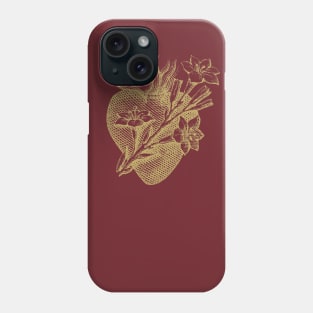 Chaste Heart of St. Joseph (Gold) Phone Case