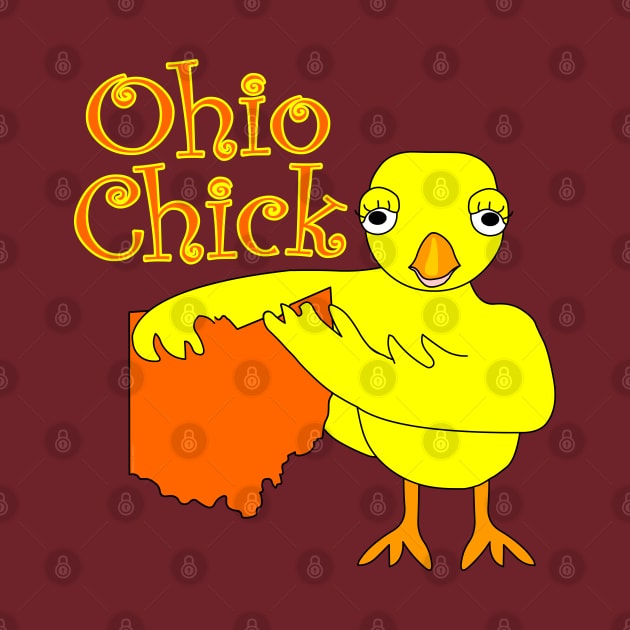 Ohio Chick Text by Barthol Graphics