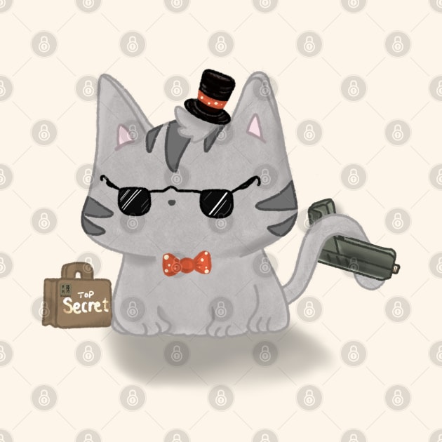 Secret Service Cat by KooKooPerd
