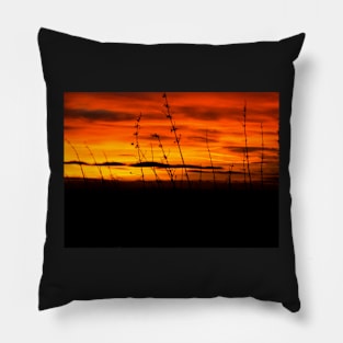 Winter Soltace Sunset Pillow