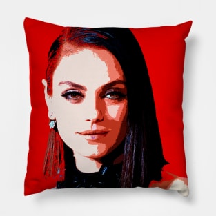 mila kunis Pillow