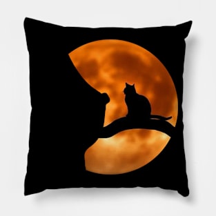 cat dreams Pillow