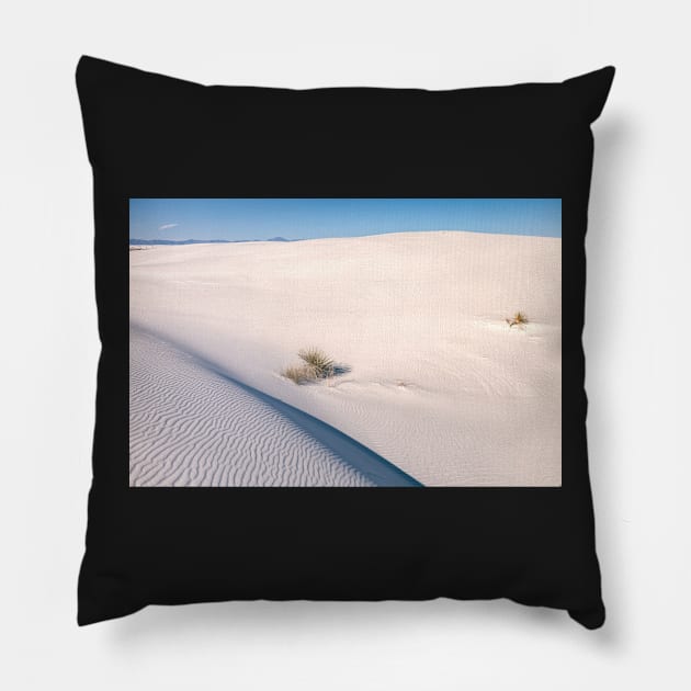 White Sand Dunes Pillow by jvnimages