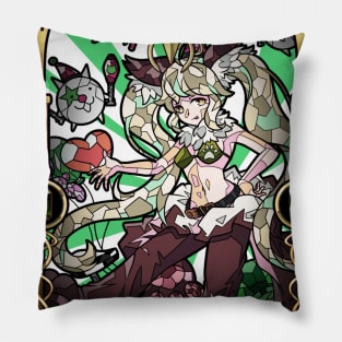 Battle Cats X Wolf Princess Deale - The Fool 0 Pillow