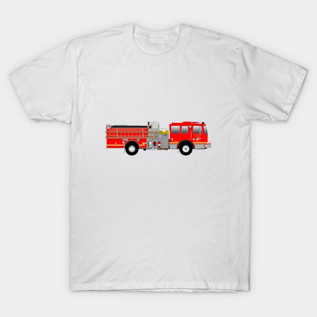 Los Angeles County Fire Department Duty T Shirt S / Navy