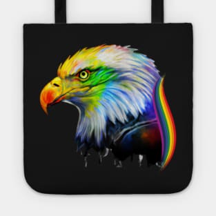 Eagle Rainbow Head Tote