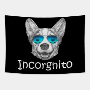 Funny Corgi Gift Incorgnito Corgi Dog Lover Tapestry