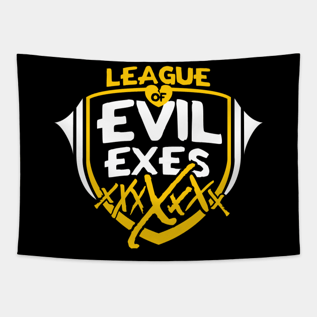 League of Evil Exes Tapestry by MindsparkCreative