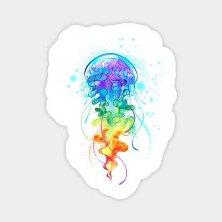 Large Rainbow Jellyfish Magnet