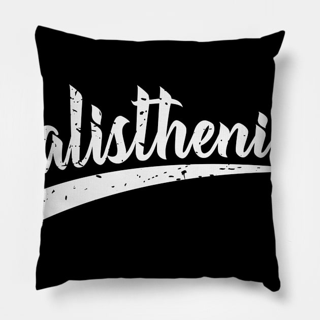 Calisthenics Training Shirt Hoddie Pillow by dieEinsteiger