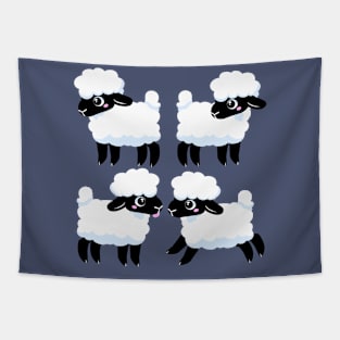 Simple Sheep Design - Dark Tapestry