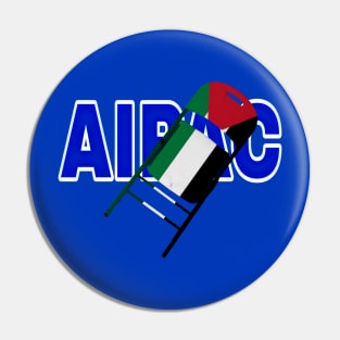 Folding Chair To The Israel Lobby - Palestinian Flag - Back Pin