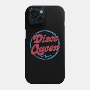 Disco Queen  / Retro Style Typography Design Phone Case