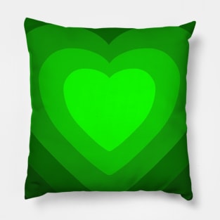 Green Heart Pillow