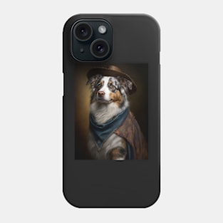 Royal Portrait of an Australian Shepherd Dog Phone Case