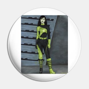 Y2K Goth Shego Pin