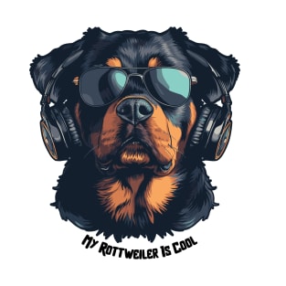 Cool Dogs - Sounds and Shade - Rottweiler T-Shirt