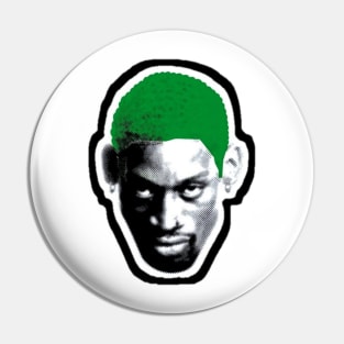 rodzilla-dennis Rodman (black) design Pin