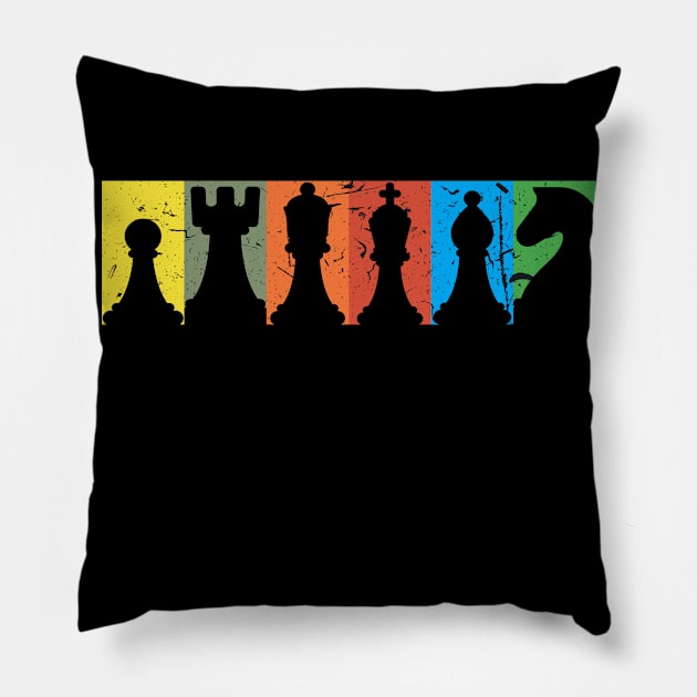 Chess Board Game Game Pillow by MooonTees