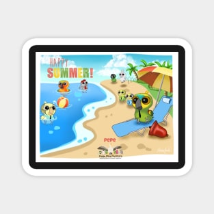 HWS Holiday Collection!  Happy Summer! Magnet