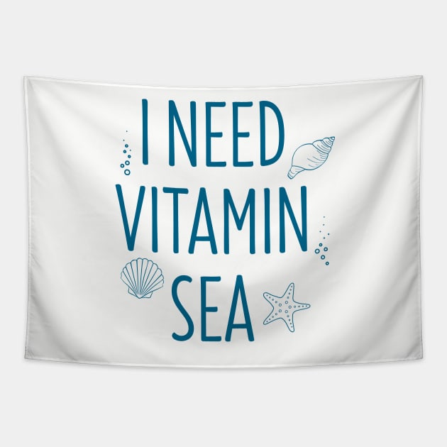 I Need Vitamin Sea Tapestry by Suniquin