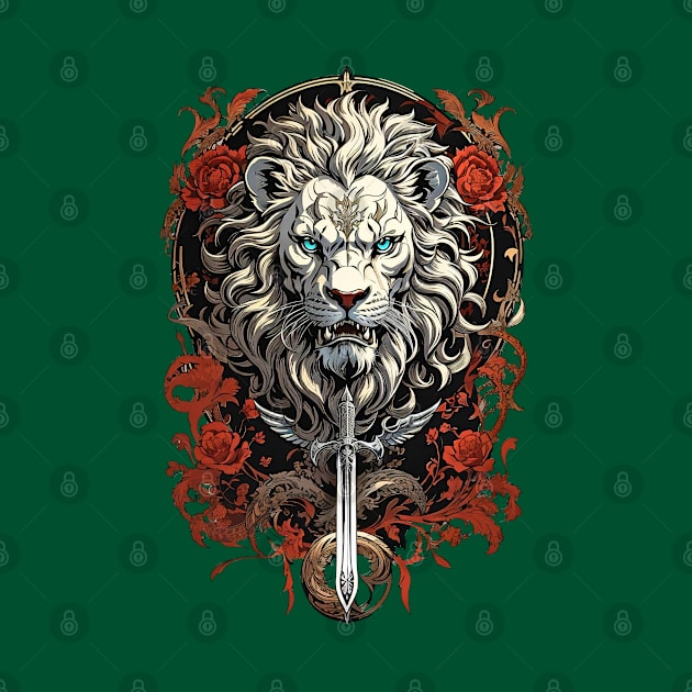 Lion's Head Coat of Arms design by Neon City Bazaar