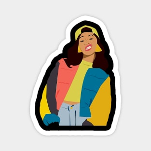 Cardi B Vintage Style Magnet