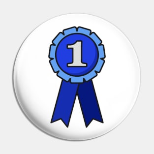 First Prize Ribbon Icon Pin