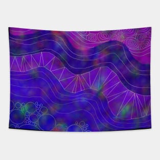 Electric Waves Tapestry