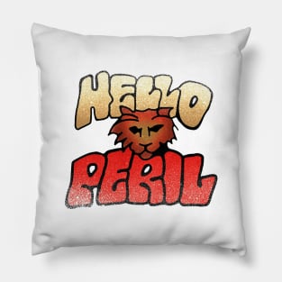 hello peril logo Pillow