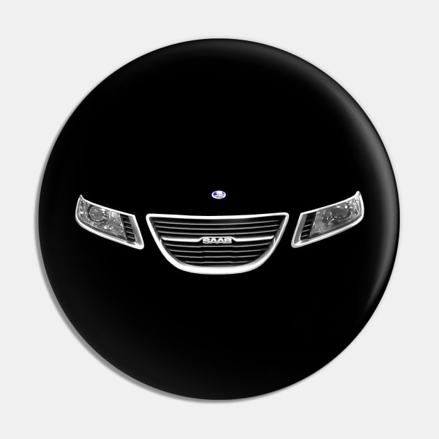 Saab 9-5 2nd generation classic car minimalist grille Pin by soitwouldseem