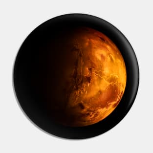 Mars Planet Pin