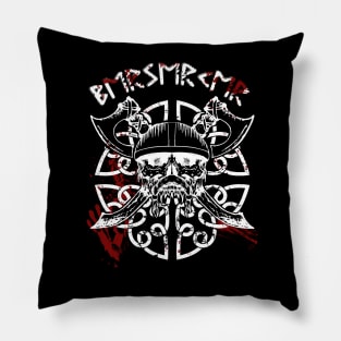 Bloody Warrior Viking Skull, norse Pillow