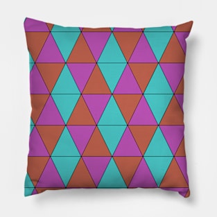 Colorful Triangles Pattern Pillow