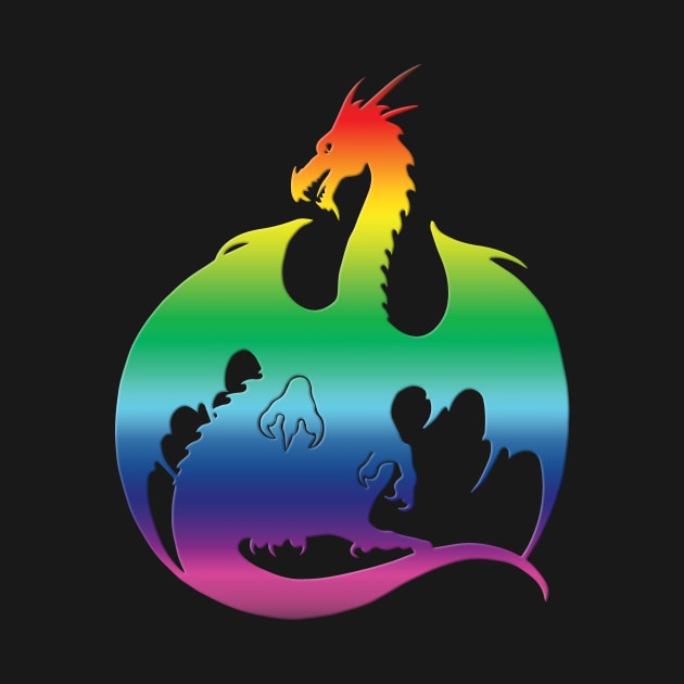 Rainbow Dragon by ferinefire
