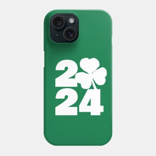 2024 St Patricks Day in White Phone Case