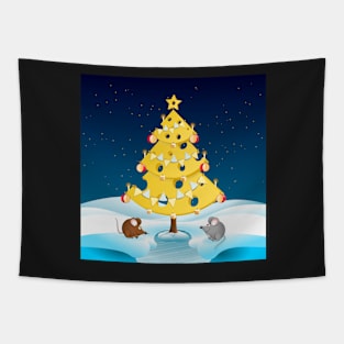 The Christmas Cheese Tree Tapestry