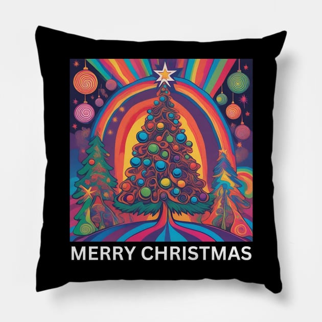 Festive Season Merry Christmas Cheer Pillow by Narazed