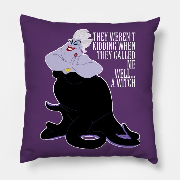 They Weren't Kidding When They Called Me A Witch Pillow by Whitelaw Comics