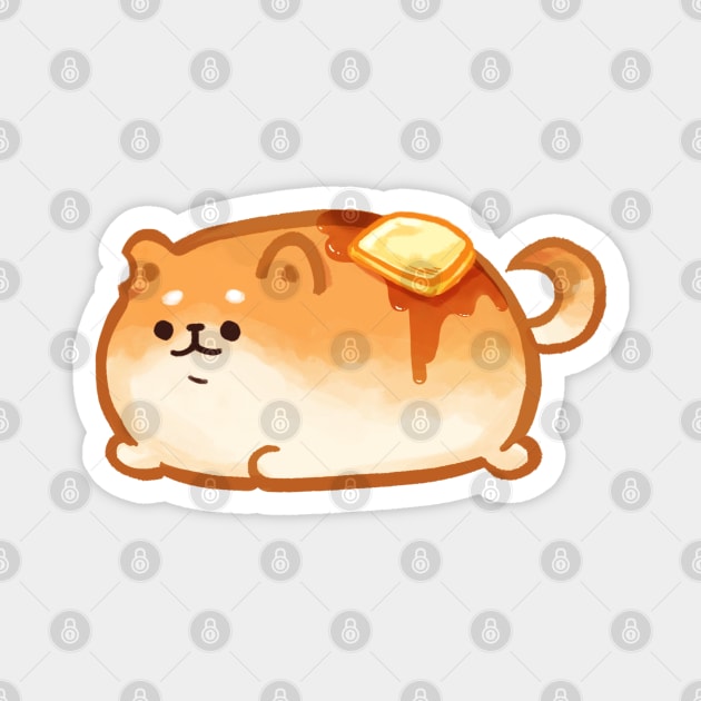 yeastken bread dog bread loaf cute dessert baguette pastry bakery cute japan Magnet by mushopea