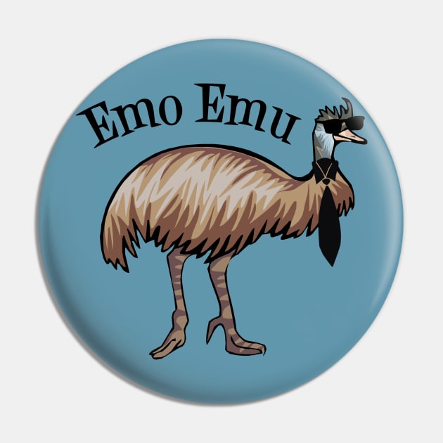 Emo Emu Pin by epiclovedesigns