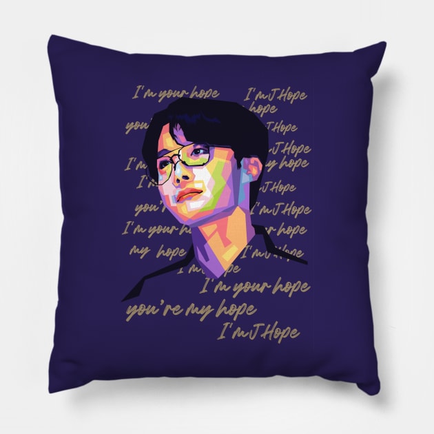 BTS Jhope Pillow by Danwpap2