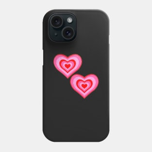 aesthetic hearts Phone Case