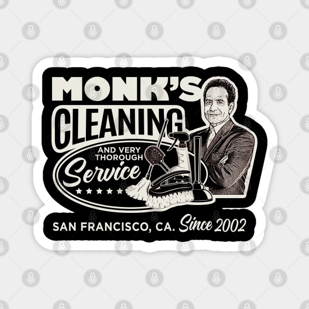 Monk's Cleaning Service Magnet by Alema Art