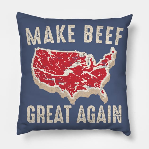 Make Beef Great Again American BBQ Party Pillow by Designkix