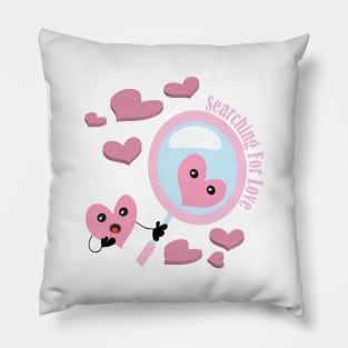 searching for love t-shirt Pillow